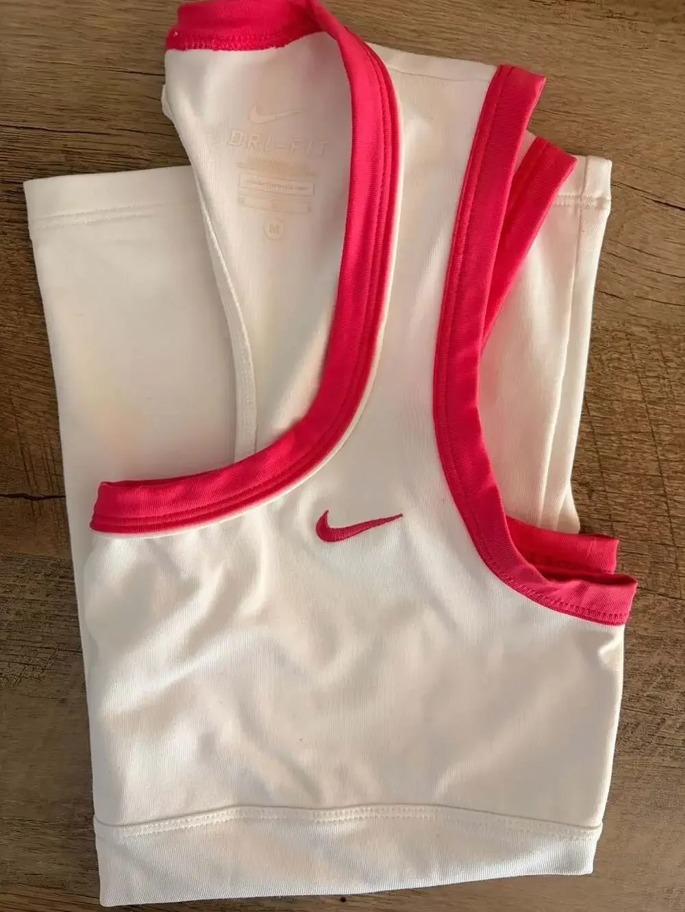 Nike Women's Dri-FIT Athletic Tank Top with Pink Trim